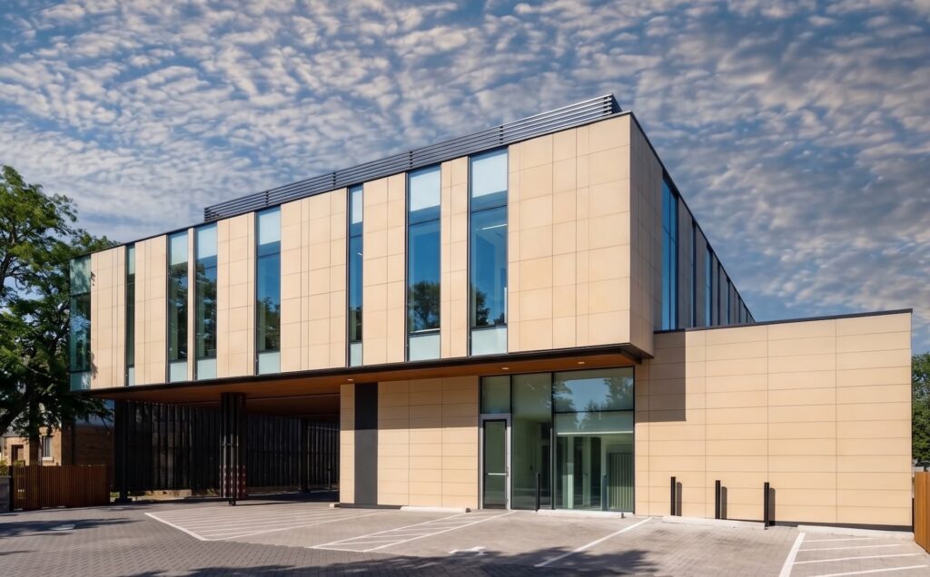 Commercial medical building exterior maintained in Toronto