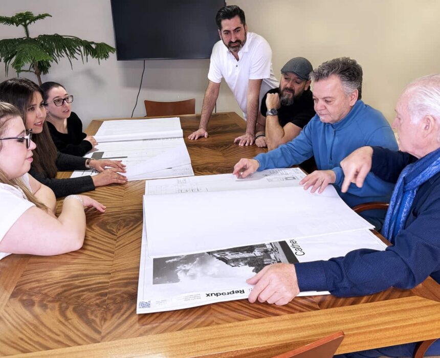 Jash Design & Build team reviewing a property maintenance plan